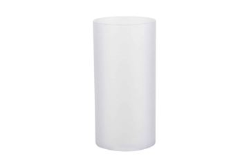 Plast cylinder til lysestage - frosted - ø7,0 x 14 cm - 6 stk.