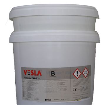 Epoxy Støvbinder - farveløs - blank - glans 70 - Vespox EVT - 12 kg