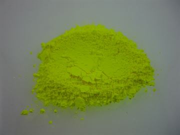 Fluorescerende Epoxy gulve - DecoPigment - pigment - Grøngul - 100 g