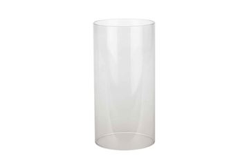Glas cylinder til lysestage - klar grå - ø7,0 x 14 cm - 6 stk.