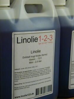 Dobbeltkogt linolie - fernis - 2,5 l