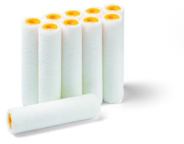 Malerulle - Mini rulle - vævet polyester. Lak m.m. - Felt - 4 mm luv/fin - 10 cm