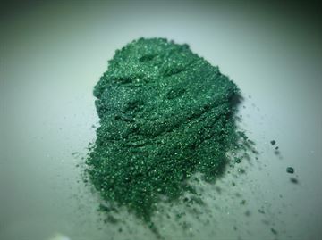 Metallic Epoxy gulve - DecoPigment - pigment - Sortgrøn - 100 g