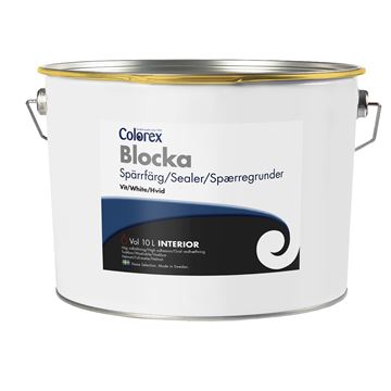 Spærregrunder - Colorex -  isolermaling - glans 3 - helmat - oliebaseret - hvid - 3 l