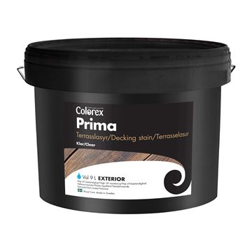 Terrasseolie - Colorex - Prima - vandbaseret - klar - med fungicid - 2,7 l