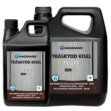 Træbeskyttelse silicium - Vask - Drivtømmerfarve med Silverlook - trin 1 af 2 - 4 l