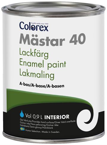 Træmaling - Colorex - Lakmaling - Akrylat - glans 40 - vandbaseret - specialfarve - halvblank - 2,7 l