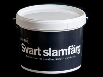 Svensk Sort Slamfarve Helmat 10 Liters Spand Med Maling