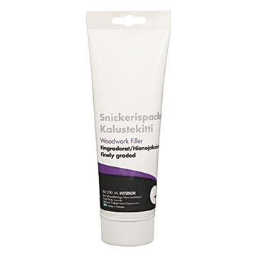 Snedkerspartel - Colorex - træfiller - fin - tube - 200 ml