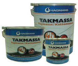 Hagmans Koldflydende tagmasse - sort - 25 kg